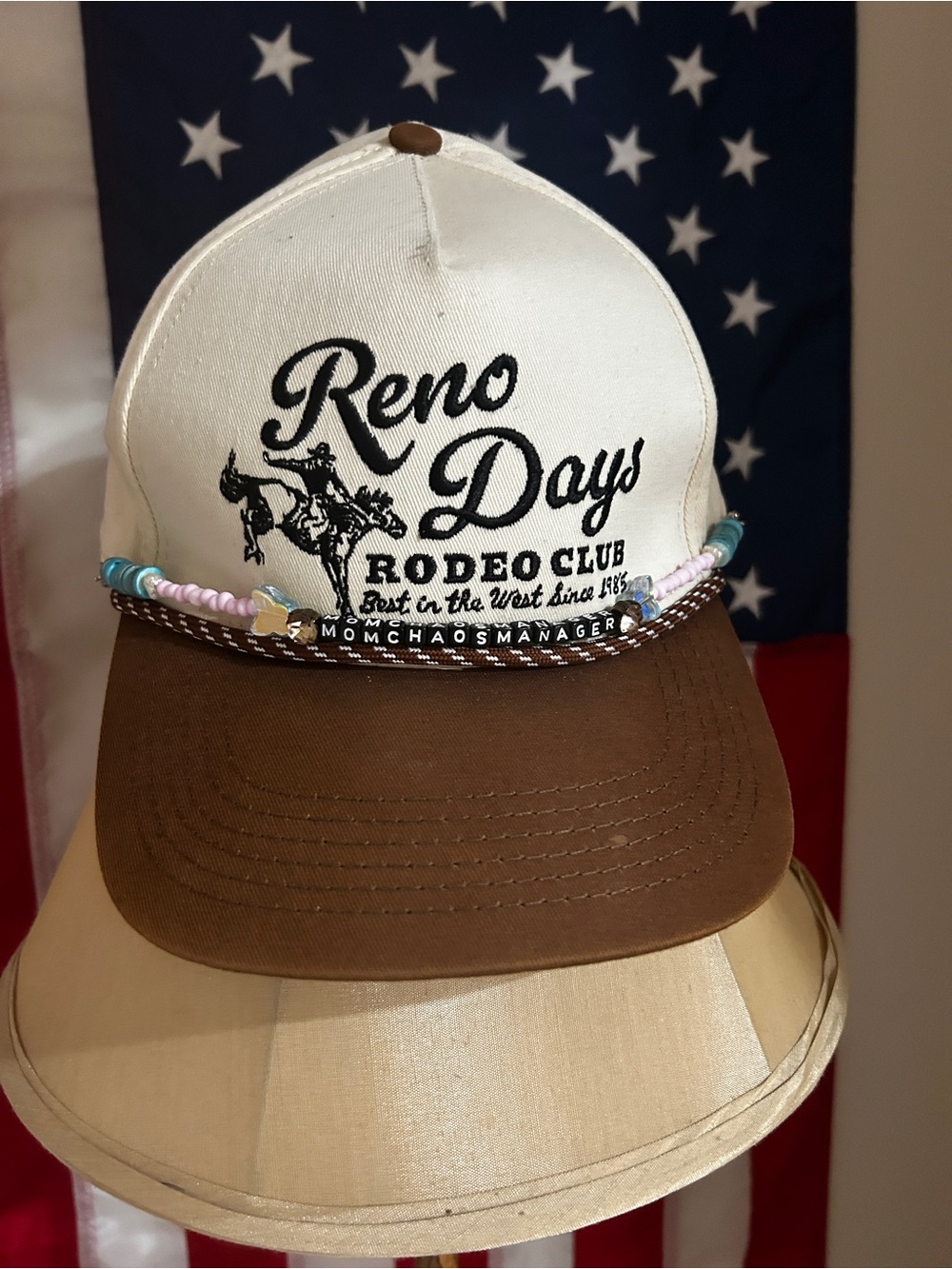 Hat chain, mom, chaos manager, handmade brand new